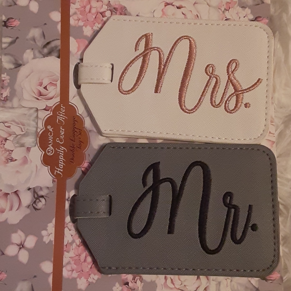 MIAMICA "MR." & "MRS." DOUBLE LUGGAGE TAG SET